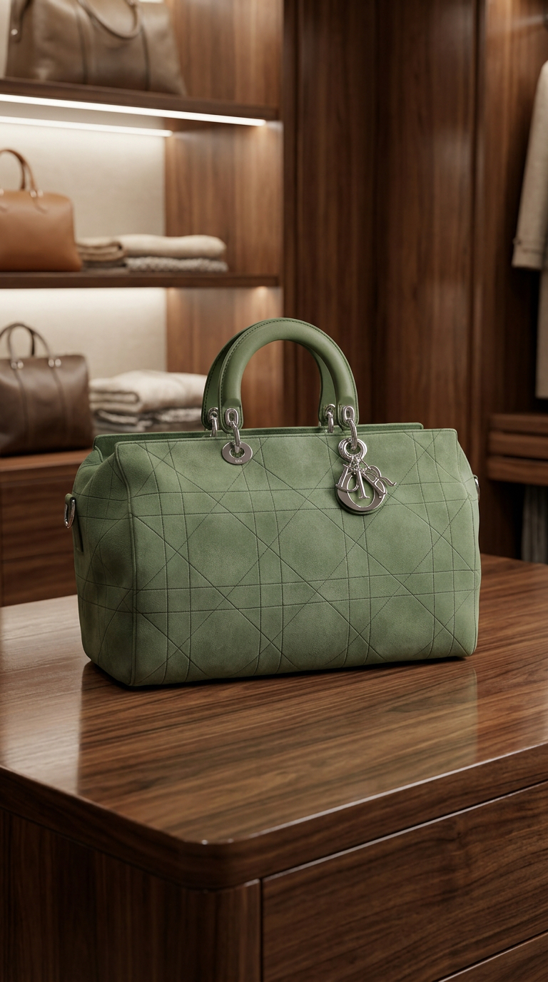 Luxury handbag in a private wardrobe